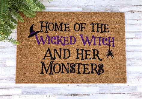 Spooktacular Ideas for Decorating Your Front Porch with a 'Witch Please' Doormat